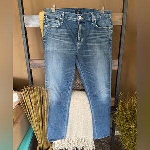 Citizens Of Humanity Faded Blue Slim Straight Jeans